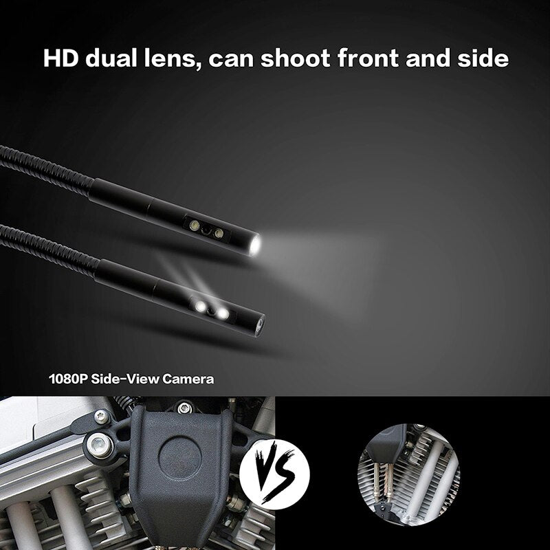 Caméra d'endoscope à double objectif 1080P HD
