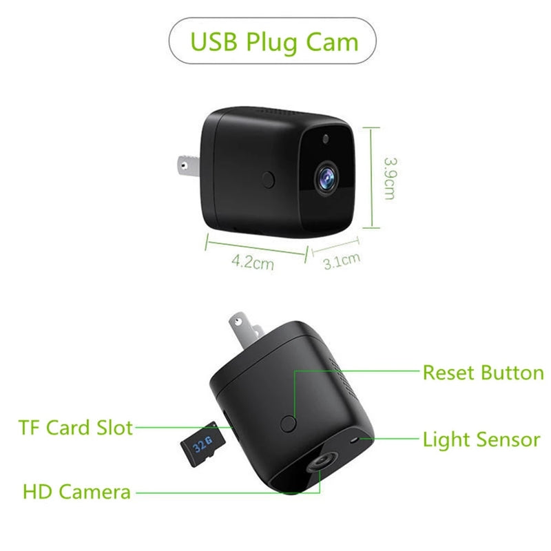 Mini caméra Prise USB James Bond Sécurité IP