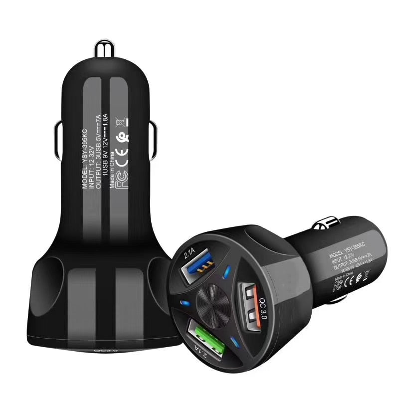 Ports USB Chargeur De Voiture Charge Rapide 3.0 Rapide Allume-cigare De Voiture