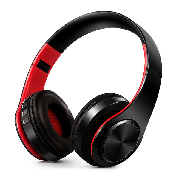 Casque Ecoute Bluetooth - Rouge - Noir