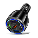 Ports USB Chargeur De Voiture Charge Rapide 3.0 Rapide Allume-cigare De Voiture