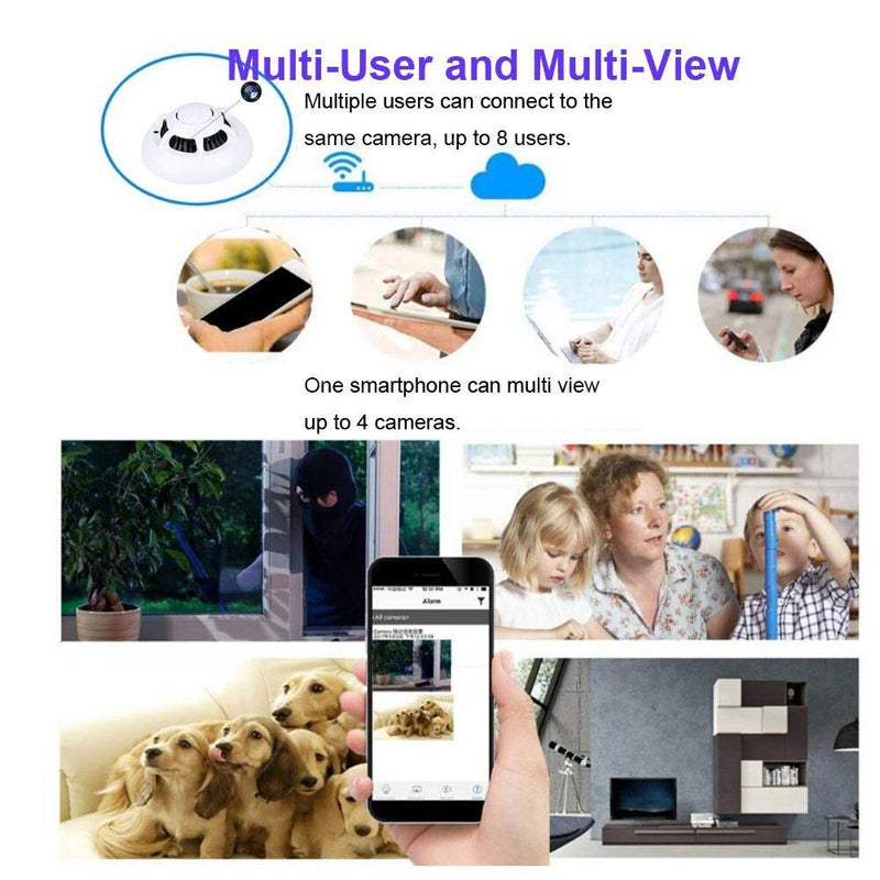 Détecteur de fumée camera Wifi accessible a Distance