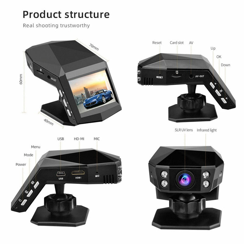 Camera Vidéo Embarquer 4k 3,6" HD Voiture  2021 DVR
