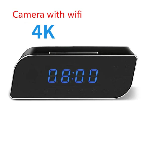 Réveils Caméra Espion Sans Fil WIFI 4K