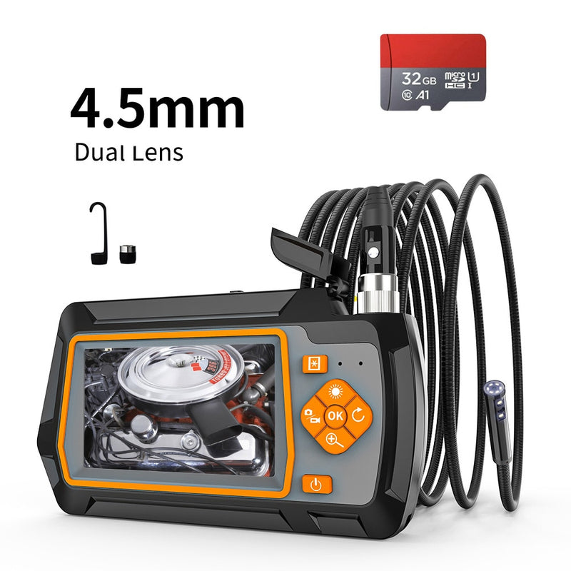 Caméra d'endoscope à double objectif 1080P HD