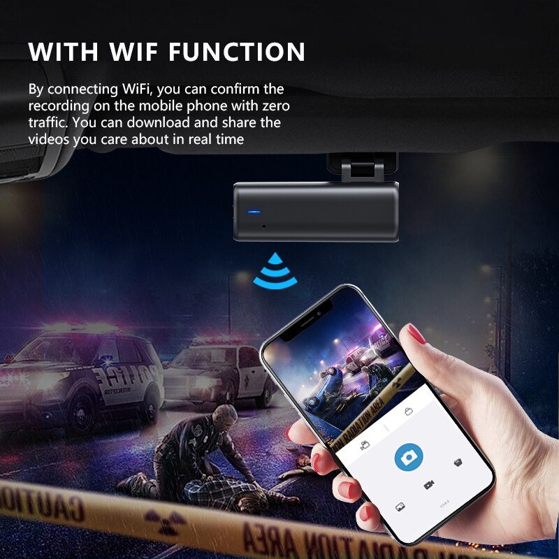 Caméra Voiture DVR Full HD 1080P