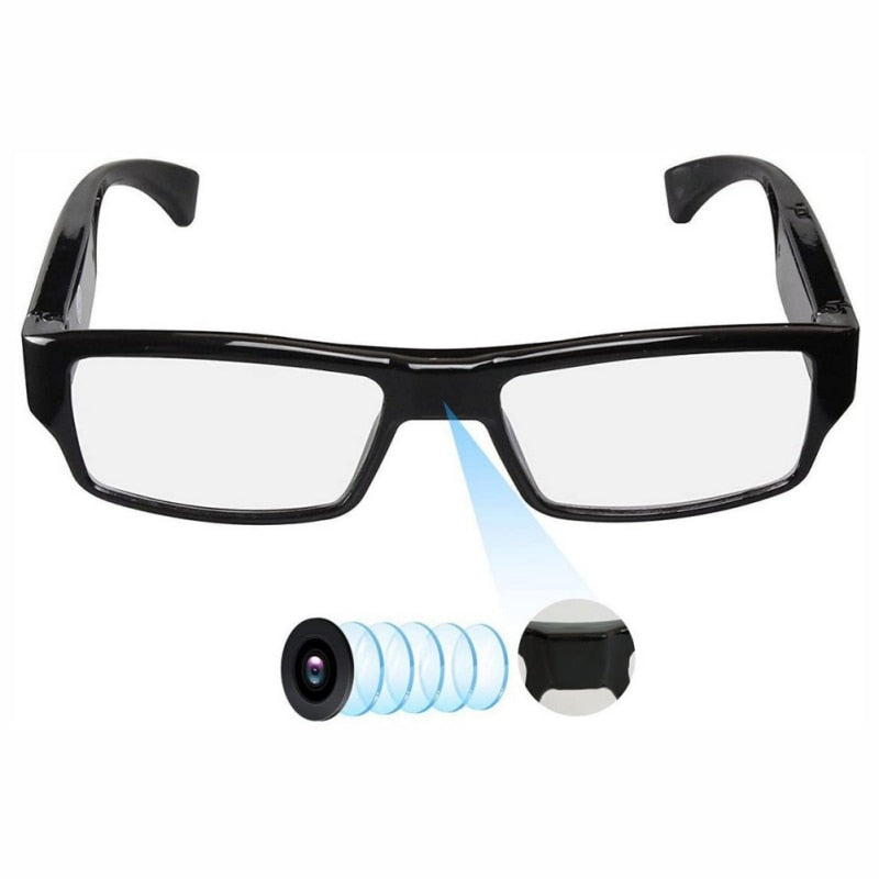 Lunettes Camera Espion, Mini Lunettes avec Camera Intégrée