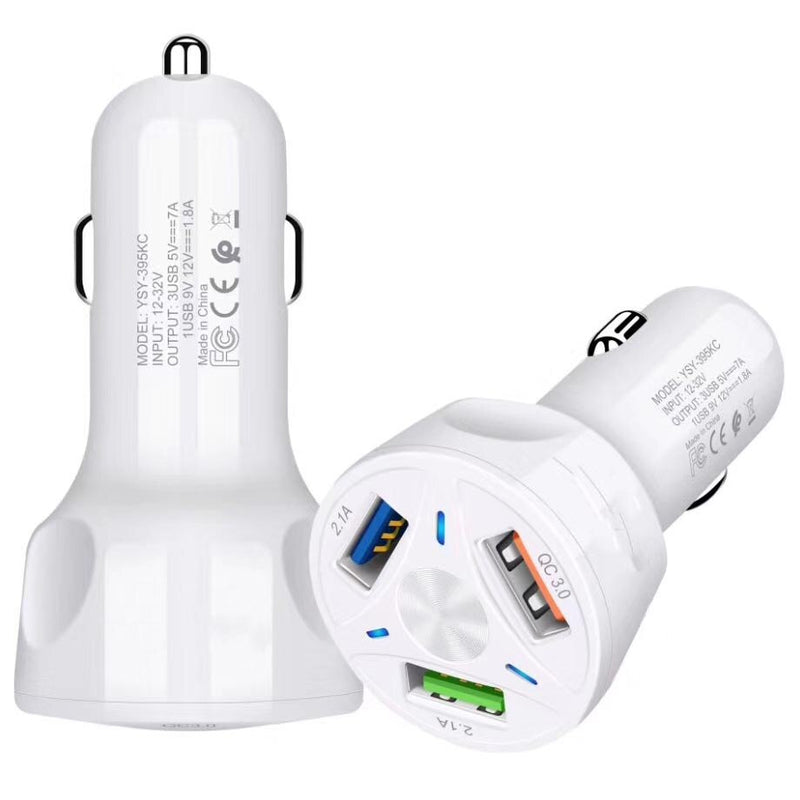 Ports USB Chargeur De Voiture Charge Rapide 3.0 Rapide Allume-cigare De Voiture