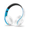Casque Ecoute Bluetooth - Blanc - Bleu