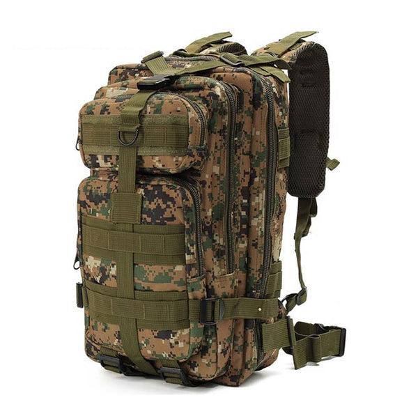 Sac a Dos Tactique - Camouflage Vert Armee - 30 L
