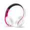 Casque Ecoute Bluetooth - Blanc - Rose