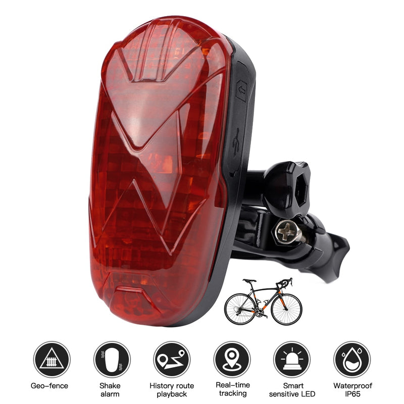 Traceur GPS Vélo Feu Arrière étanche