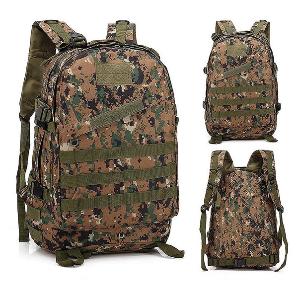 Sac a Dos Tactique - Camouflage Vert Armee - 40 L