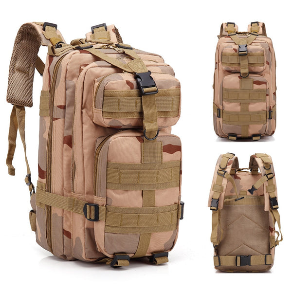 Sac a Dos Tactique - Camouflage Marron - 30 L