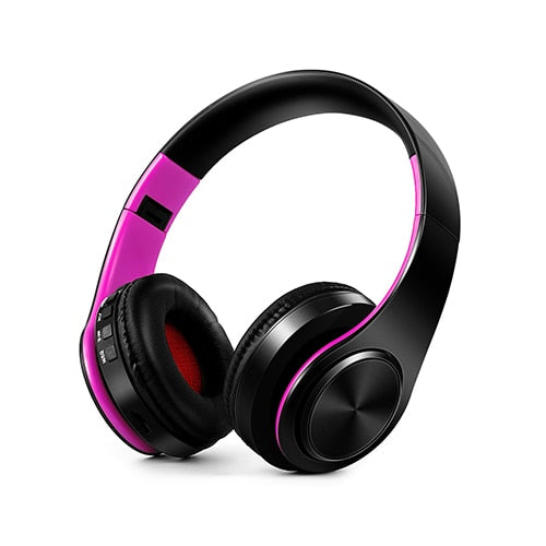 Casque Ecoute Bluetooth - Noir - Rose