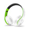 Casque Ecoute Bluetooth -Blanc - Vert