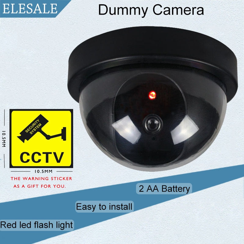 Camera de Surveillance Factice LED
