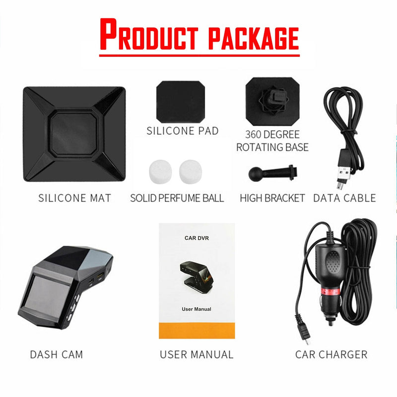 Camera Vidéo Embarquer 4k 3,6" HD Voiture  2021 DVR