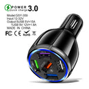 Ports USB Chargeur De Voiture Charge Rapide 3.0 Rapide Allume-cigare De Voiture