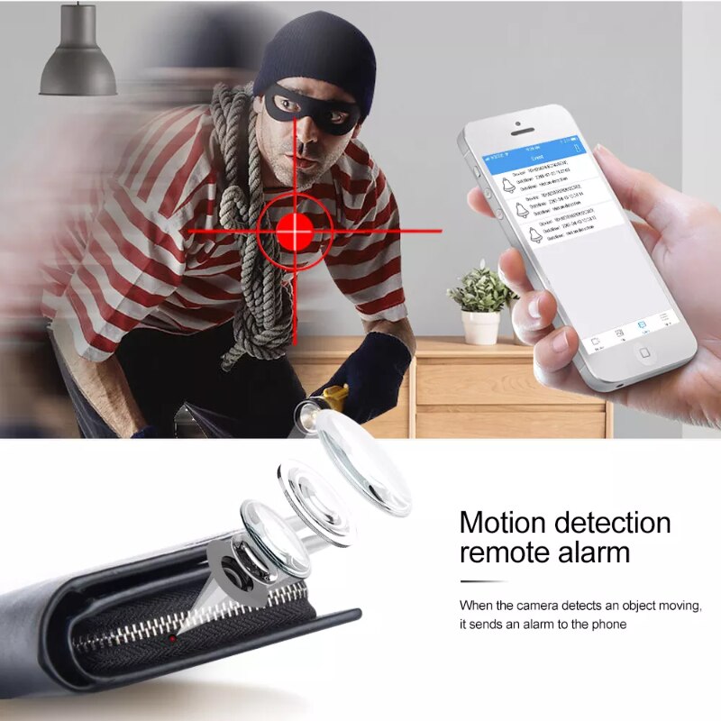 Camera Espion - Portefeuille Noir avec Camera Intégrée