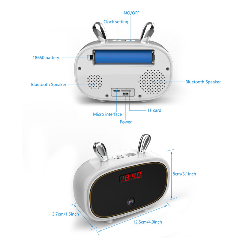 Horloge Camera Espion Wifi Acces a Distance
