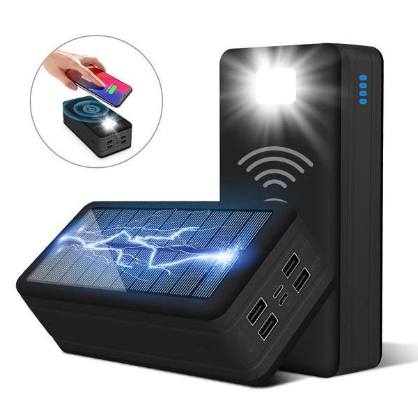 Chargeur Solaire Randonnée Noir - 50000-90000 mah
