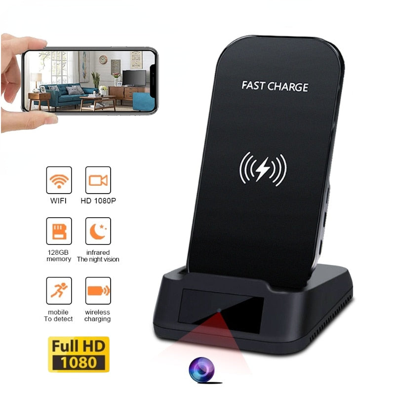 Chargeur Camera Espion - Induction Noir
