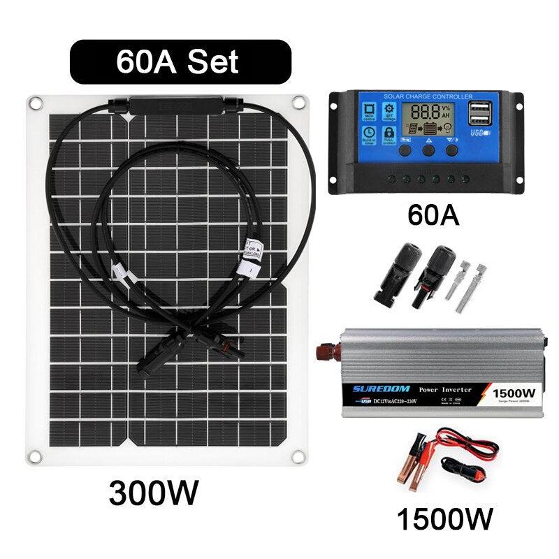 Panneau Solaire 1500W - Chargeur - Etanche