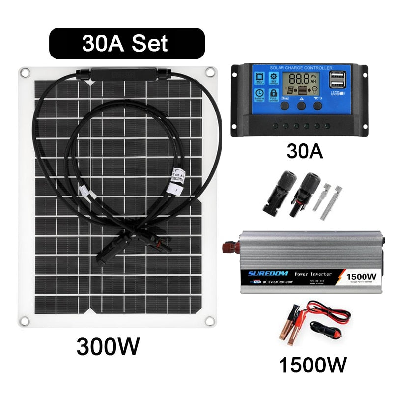 Panneau Solaire 1500W - Chargeur - Etanche